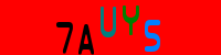 Blue Captcha Image