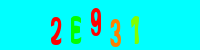 Blue Captcha Image