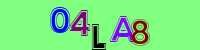 Blue Captcha Image