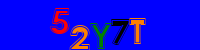 Blue Captcha Image