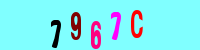 Blue Captcha Image