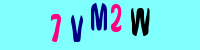 Blue Captcha Image