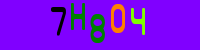Blue Captcha Image