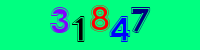Blue Captcha Image