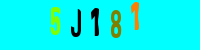 Blue Captcha Image