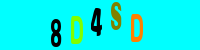 Blue Captcha Image