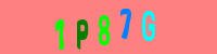 Blue Captcha Image