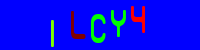 Blue Captcha Image