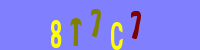 Blue Captcha Image