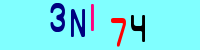 Blue Captcha Image