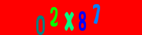 Blue Captcha Image