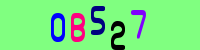 Blue Captcha Image
