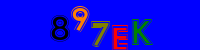 Blue Captcha Image
