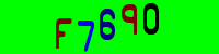 Blue Captcha Image