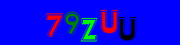 Blue Captcha Image