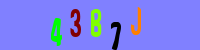 Blue Captcha Image
