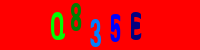 Blue Captcha Image