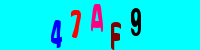 Blue Captcha Image