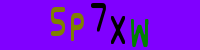 Blue Captcha Image