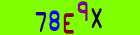 Blue Captcha Image