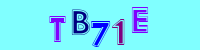 Blue Captcha Image