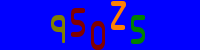 Blue Captcha Image