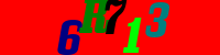 Blue Captcha Image