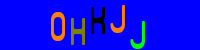 Blue Captcha Image