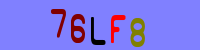 Blue Captcha Image