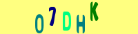 Blue Captcha Image