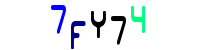 Blue Captcha Image