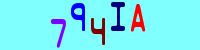 Blue Captcha Image