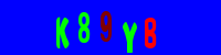 Blue Captcha Image