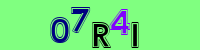 Blue Captcha Image