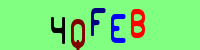 Blue Captcha Image