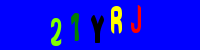 Blue Captcha Image