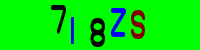 Blue Captcha Image