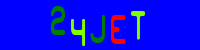 Blue Captcha Image