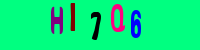 Blue Captcha Image