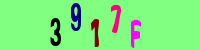 Blue Captcha Image