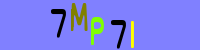 Blue Captcha Image