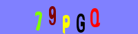 Blue Captcha Image