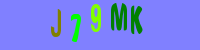 Blue Captcha Image