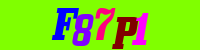Blue Captcha Image