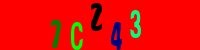 Blue Captcha Image