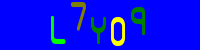 Blue Captcha Image