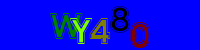 Blue Captcha Image