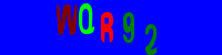 Blue Captcha Image