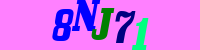 Blue Captcha Image