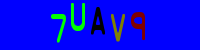 Blue Captcha Image